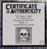 Picture of 2025 Silver Pours Skull Series 'Angels of Death' 1 oz Silver Card with Coa