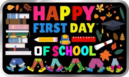 Picture of 2024 Alpha Omega Mint Happy First Day of School Colorized 1 oz Silver Bar