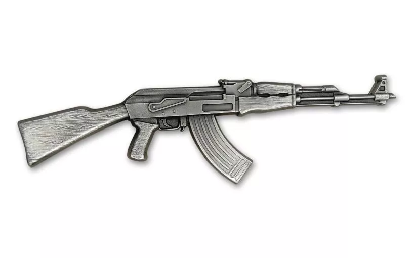 Picture of 2024 History's Greatest Firearms Series AK-47 Rifle 2 oz Antique Silver Coin