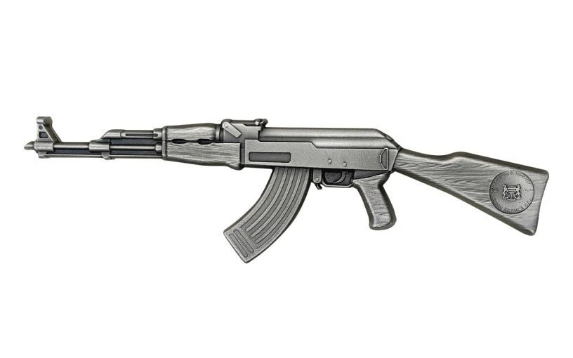 Picture of 2024 History's Greatest Firearms Series AK-47 Rifle 2 oz Antique Silver Coin