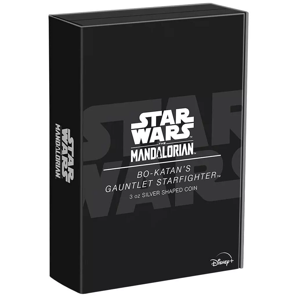 Picture of 2023 Niue Star Wars Mandalorian Bo-Katan's Gauntlet Starfighter 3 oz Silver Coin