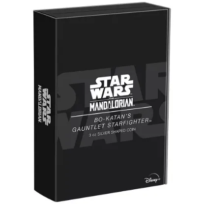 Picture of 2023 Niue Star Wars Mandalorian Bo-Katan's Gauntlet Starfighter 3 oz Silver Coin
