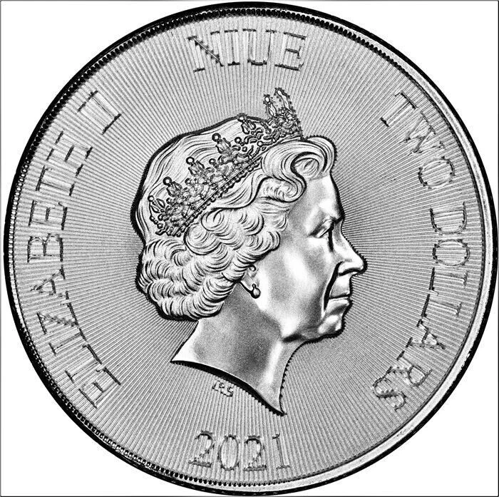 Picture of 2021 Mason Mint Outlaw Hero Robin Hood 1 oz Antique Silver Round