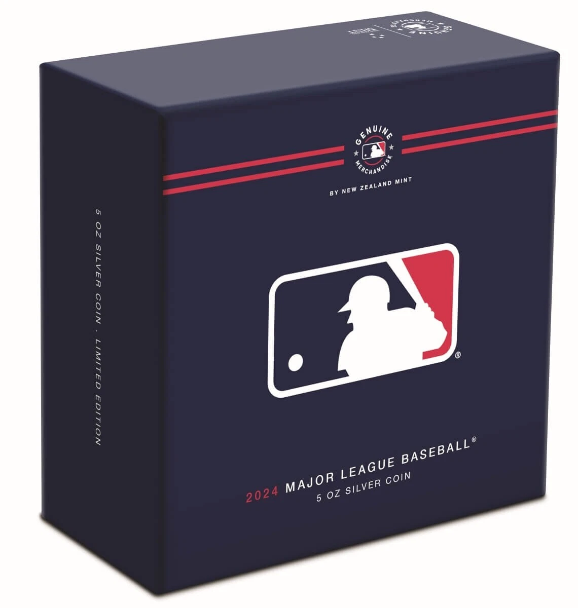 Picture of 2024 Niue Major League Baseball (Mlb) Logo 5 oz Colorized Silver Coin (Box/Coa)