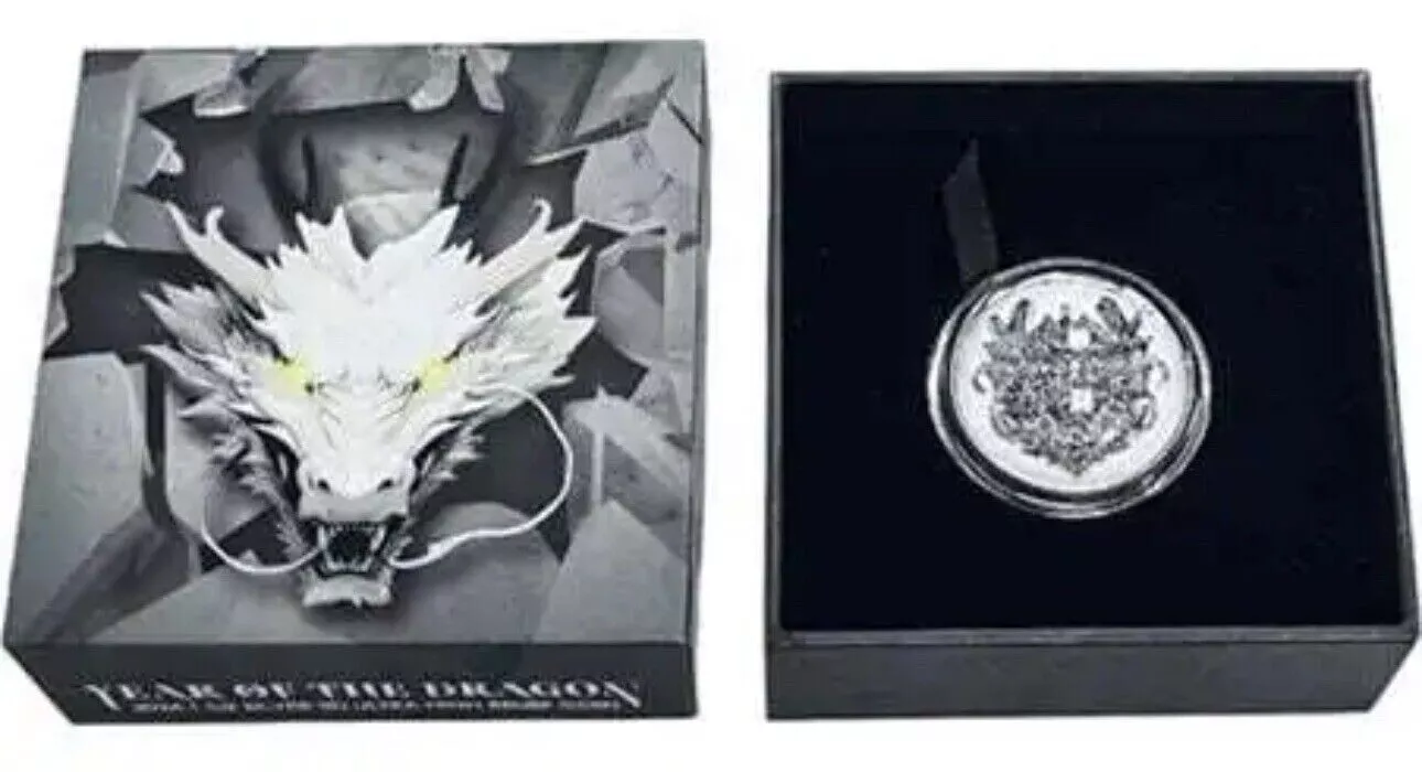 Picture of 2024 Year of the Dragon 3D Ultra High Relief 1 oz Silver Coin