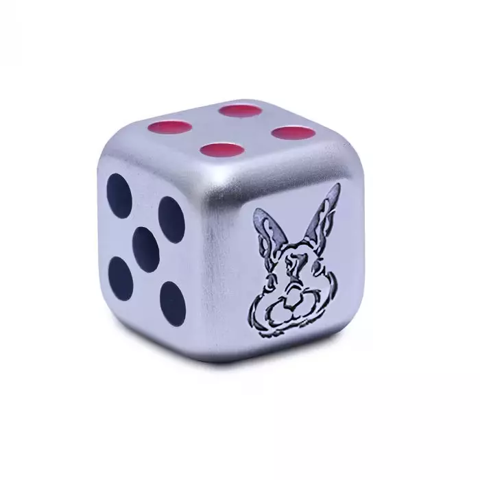 Picture of 2023 Fiji Year of the Rabbit Rolling Dice 1 oz Colorized Antique Silver Coin