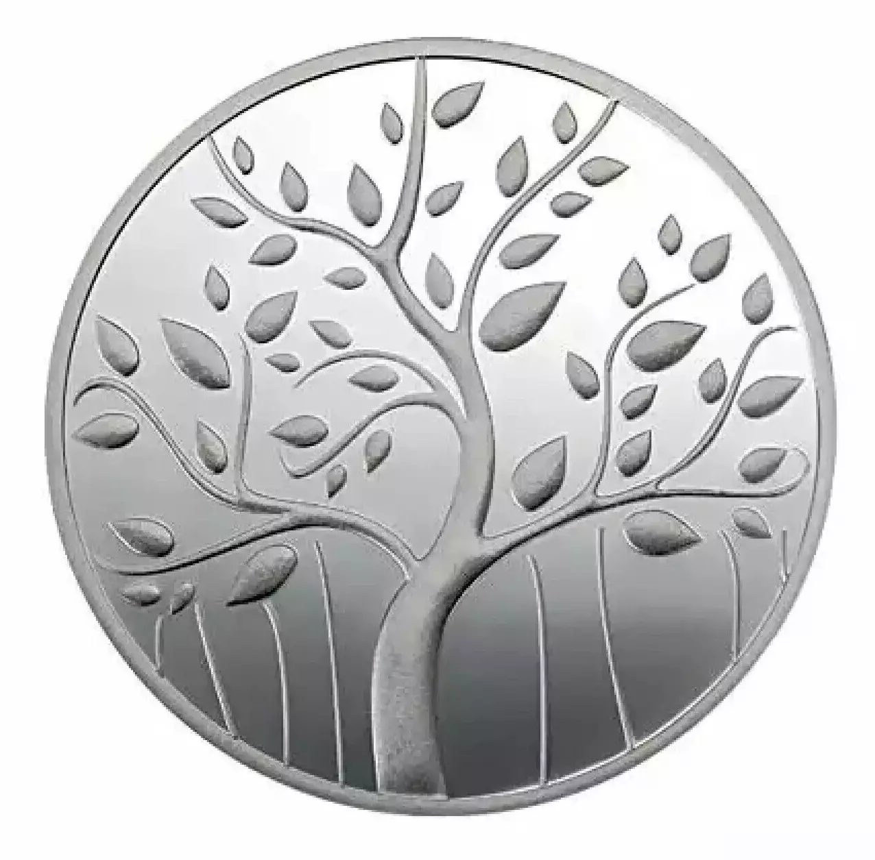 Picture of Pamp MMTC Banyan Tree of Life 50 Gram Silver Coin - In Mint Capsule