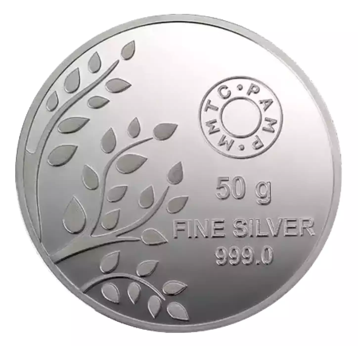 Picture of Pamp MMTC Banyan Tree of Life 50 Gram Silver Coin - In Mint Capsule