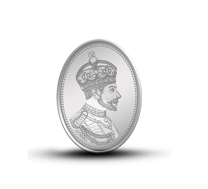 Picture of Pamp MMTC King Oval Shaped 20 Gram Silver Coin - In Card