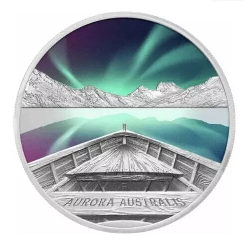 Picture of 2022 The Perth Mint Aurora Australis Lights 1 oz Colorized Proof Silver Coin