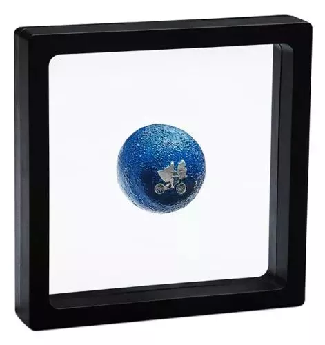 Picture of 2022 E.T. 40th Anniversary Moon Shaped 1 oz Colorized Silver Spherical Coin