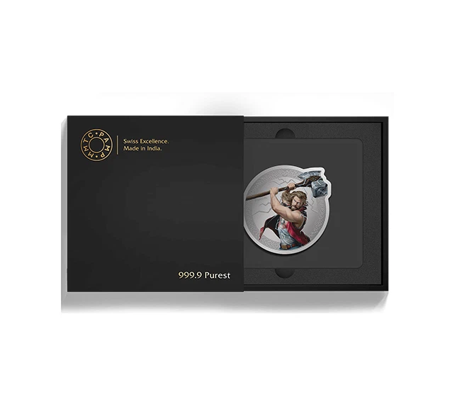 Picture of Pamp MMTC Marvel Thor 1 oz Colorized Silver Coin (Capsule, Box, COA)