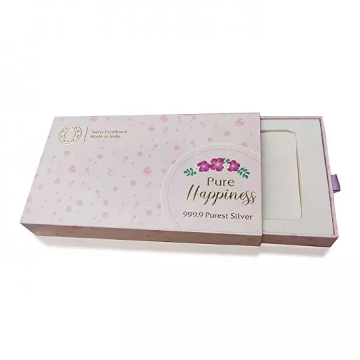 Picture of Pamp MMTC Newborn Baby Girl Gift Box - 20 Gram Colorized Silver Coin - Pink