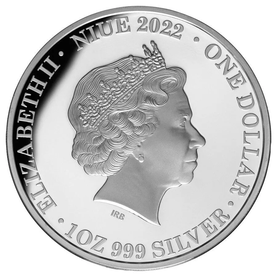 Picture of 2022 In Memoriam Queen Elizabeth II 1 oz Gilded Proof Silver Coin - In Box