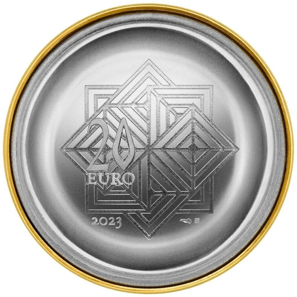 Picture of 2023 French Mint Pierre Herme Macaron Shaped 1 oz Proof Silver Coin - In Capsule