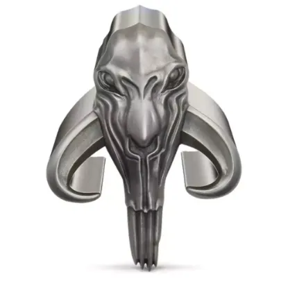 Picture of 2023 New Zealand Mint Star Wars Mandalorian Mythosaur 2 oz Silver Antique Coin