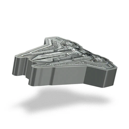 Picture of 2023 Niue Star Wars Mandalorian Bo-Katan's Gauntlet Starfighter 1 oz Silver Coin