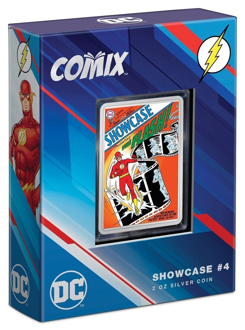 Picture of 2022 Niue DC Comics Showcase #4 (The Flash) COMIX 2 oz Colorized Silver Coin