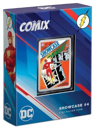 Picture of 2022 Niue DC Comics Showcase #4 (The Flash) COMIX 2 oz Colorized Silver Coin