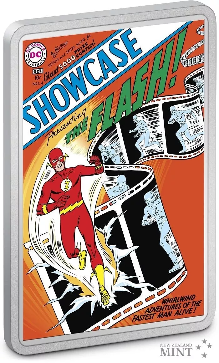 Picture of 2022 Niue DC Comics Showcase #4 (The Flash) COMIX 2 oz Colorized Silver Coin