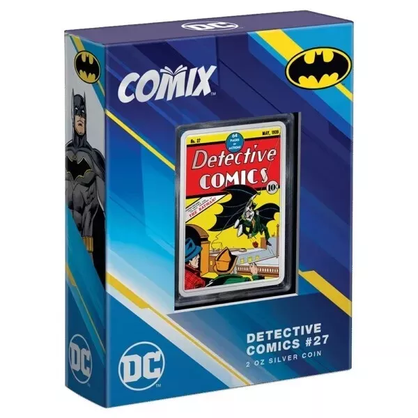 Picture of 2023 NIUE DC Detective Comics #27 Batman COMIX 2 oz Colorized Proof Silver Coin