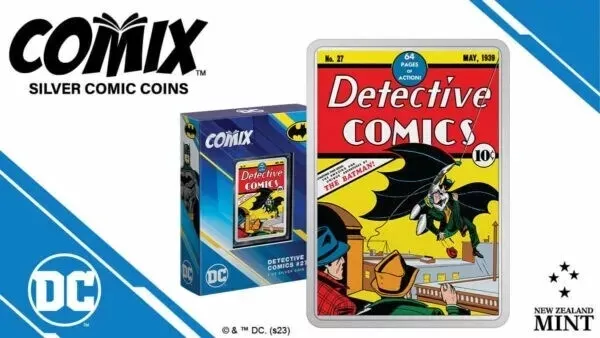 Picture of 2023 NIUE DC Detective Comics #27 Batman COMIX 2 oz Colorized Proof Silver Coin