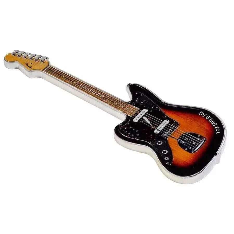 Picture of 2024 Pamp Suisse Fender Jaguar Guitar Shaped 1 oz Reverse Proof Silver Coin