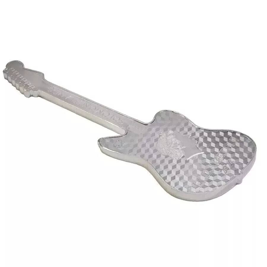 Picture of 2024 Pamp Suisse Fender Jaguar Guitar Shaped 1 oz Reverse Proof Silver Coin