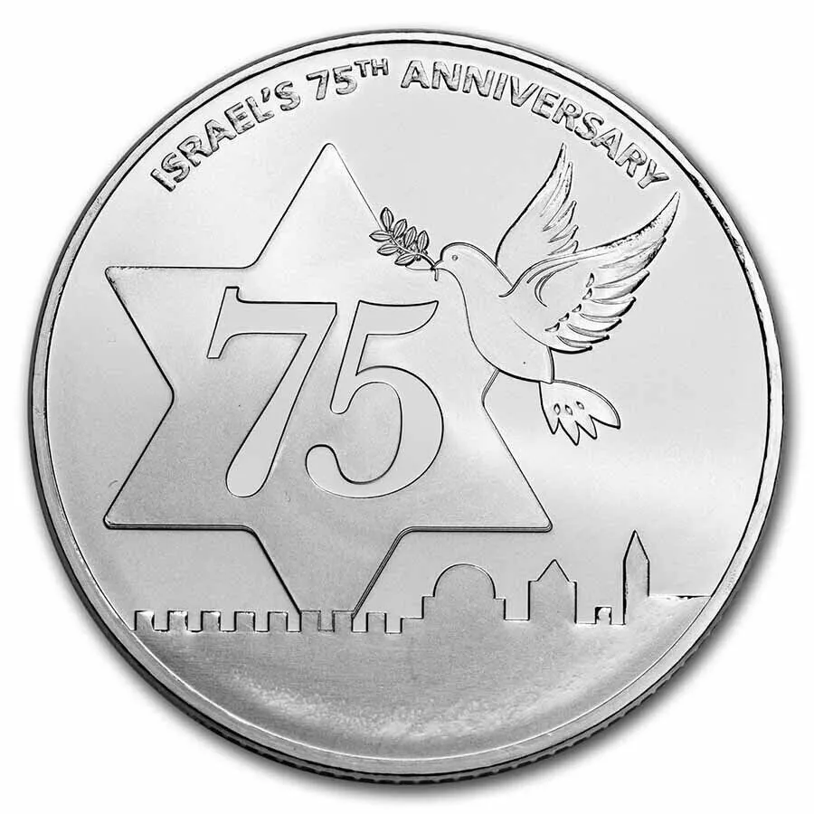 Picture of 2023 Holy Land Mint Dove of Peace 75th Anniversary 1 oz Silver Coin