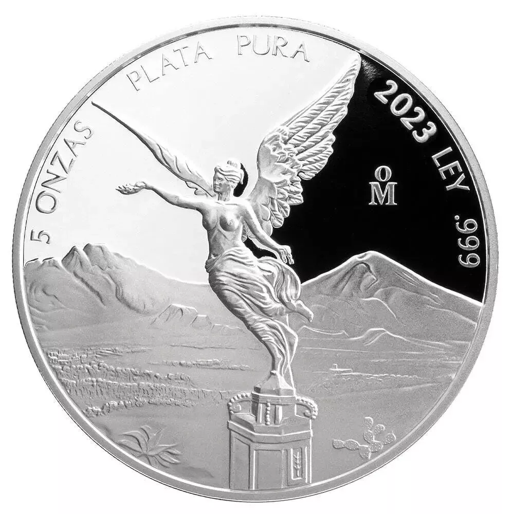 Picture of 2023 Mexico 5 oz Onza Proof Silver Libertad Coin - In Mint Capsule