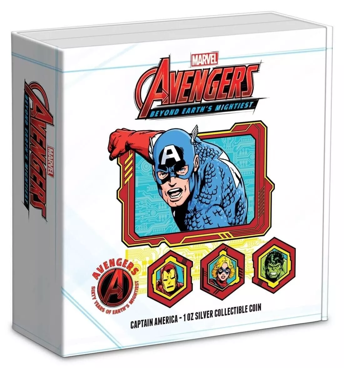 Picture of 2023 New Zealand Mint Marvel Avengers 60th Anni. 7 x 1 oz Coins w/ Display Box