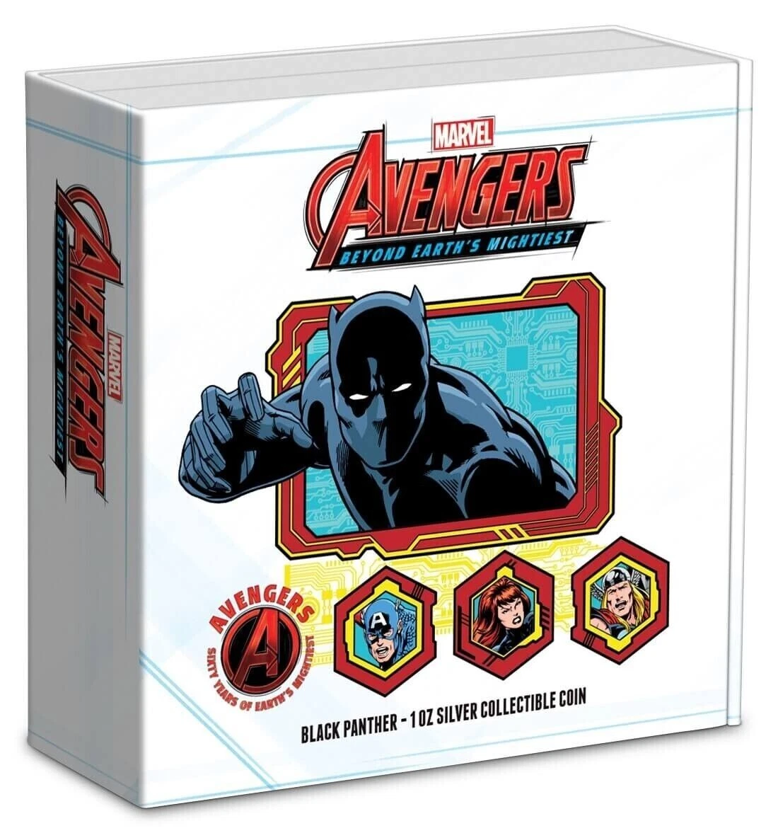 Picture of 2023 New Zealand Mint Marvel Avengers 60th Anni. 7 x 1 oz Coins w/ Display Box