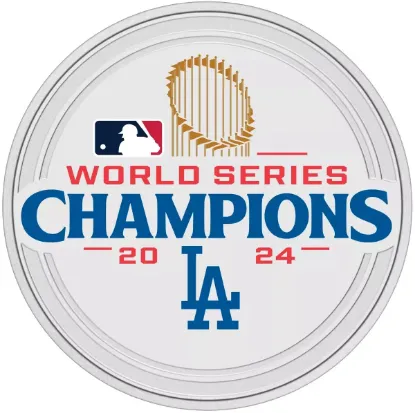 Picture of 2024 Agoro Major League Baseball MLB LA Dodgers World Series 1 oz Silver Coin