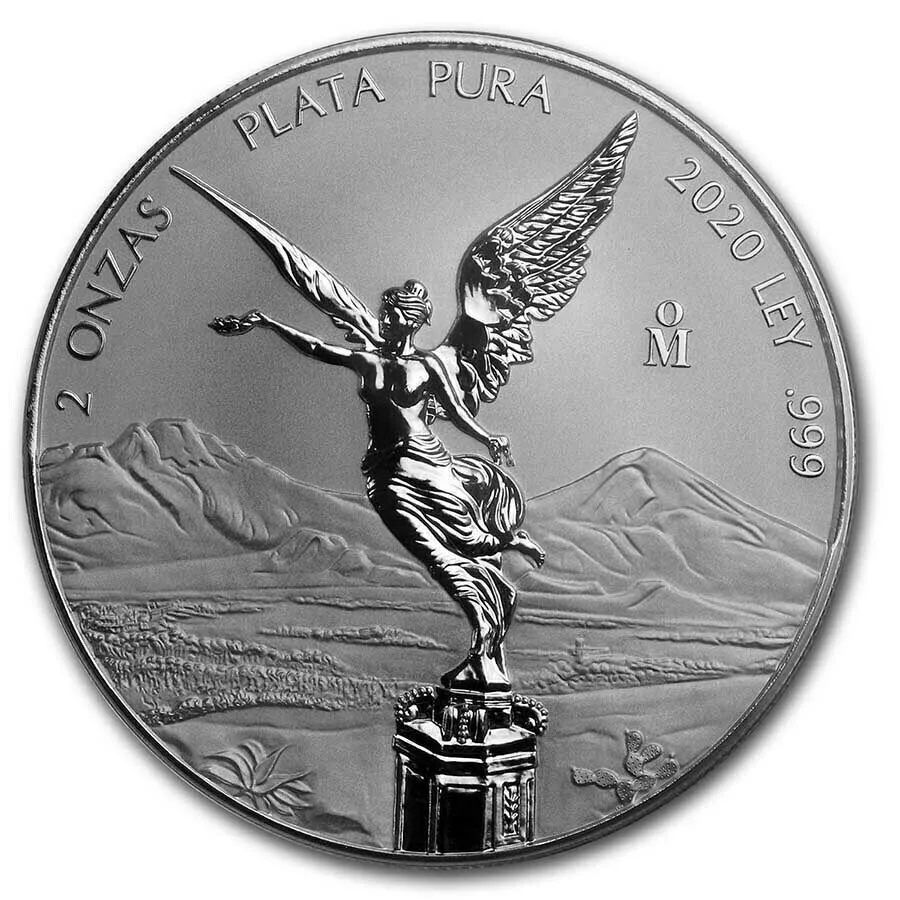 Picture of 2023 Mexico 2 oz Onza Reverse Proof Silver Libertad Coin - In Mint Capsule