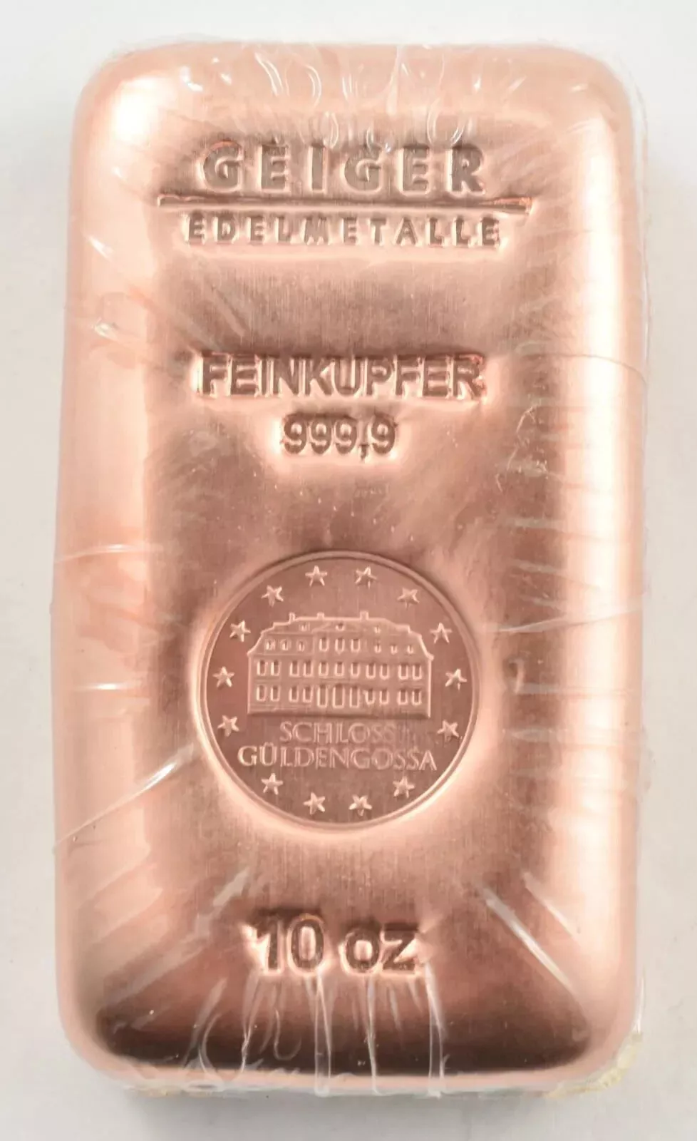 Picture of Geiger Edelmetalle 10 oz Cast Copper Bar - Sealed