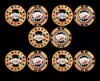 Picture of (Lot of 10) Las Vegas Poker Chip Card Holder 1 oz Colorized Copper Round