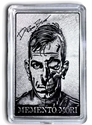 Picture of 2024 NVP Randy Blythe Lamb of God Memento Mori Signature 1 oz Silver Card