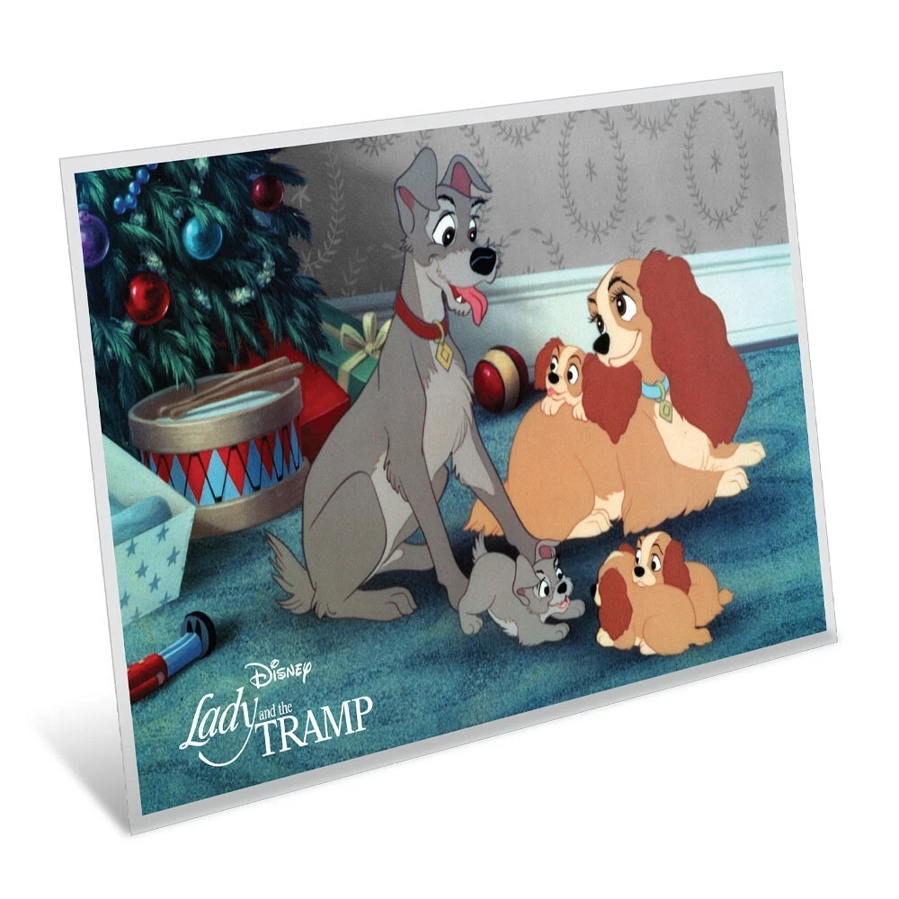 Picture of 2024 New Zealand Mint Disney Lady and the Tramp Holiday 5 Gram Silver Coin Note