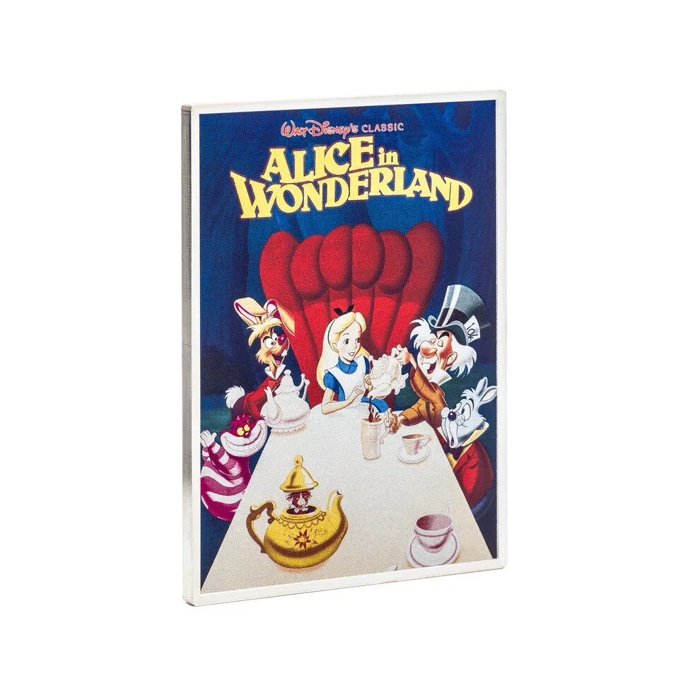 Picture of 2024 Agoro Disney Alice in Wonderland Movie Poster 5 oz Proof Silver Coin
