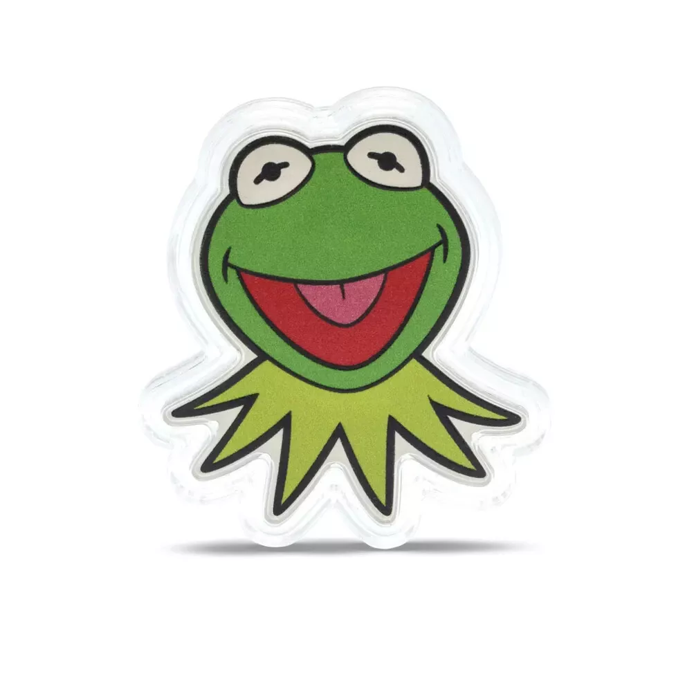 Picture of 2025 Agoro Disney The Muppets - Kermit The Frog 1 oz Colorized Silver Coin