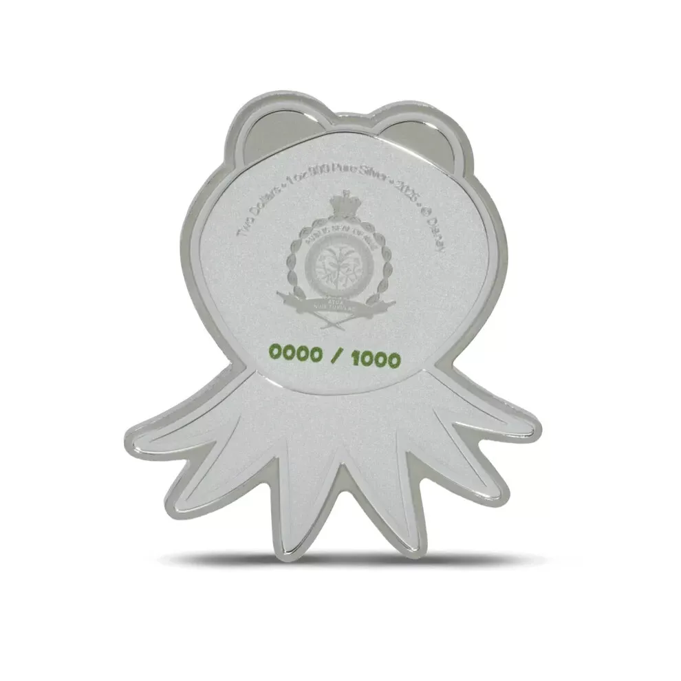 Picture of 2025 Agoro Disney The Muppets - Kermit The Frog 1 oz Colorized Silver Coin
