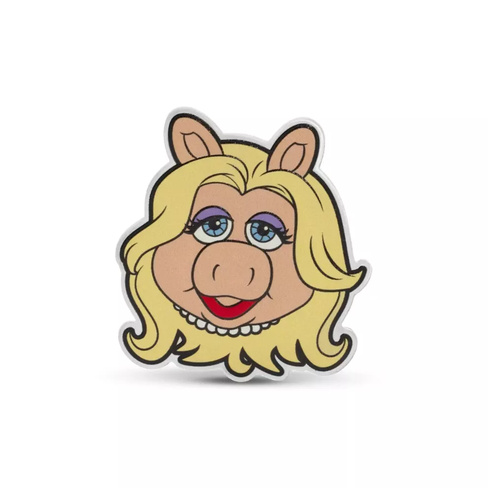 Picture of 2025 Agoro Disney Muppets 70th Anniversary Miss Piggy 1 oz Colorized Silver Coin