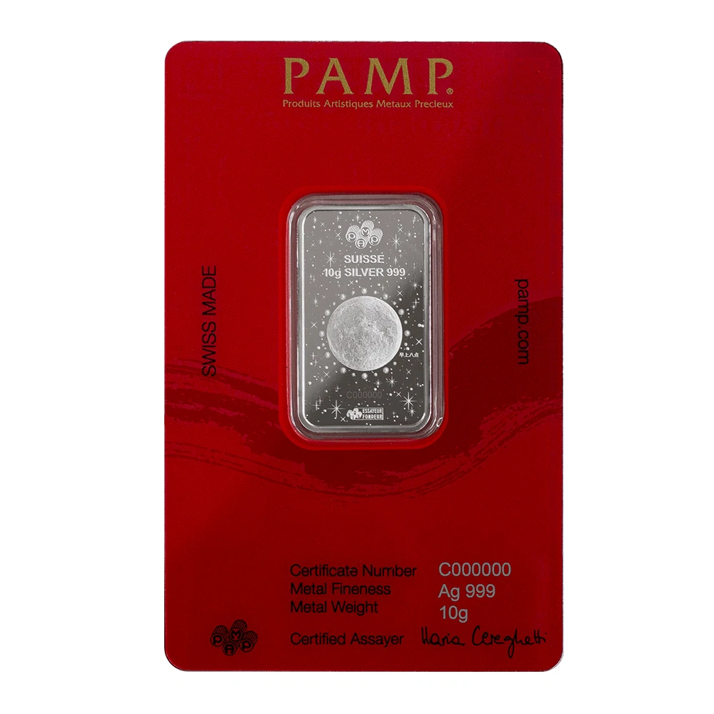 Picture of 2024 Pamp Lunar Year of the Dragon - Azure Dragon 10 Gram Silver Bar - In Assay