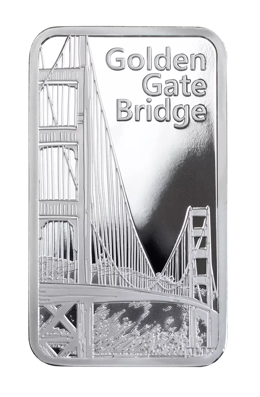 Picture of (Lot of 5) Pamp Historical San Francisco Golden Gate Bridge 1 oz Silver Bar