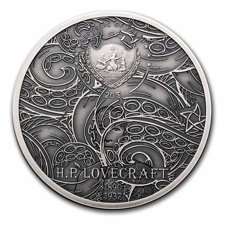 Picture of 2023 CIT H.P. Lovecraft: Azathoth 3 oz High Relief Antique Silver Coin - 30401