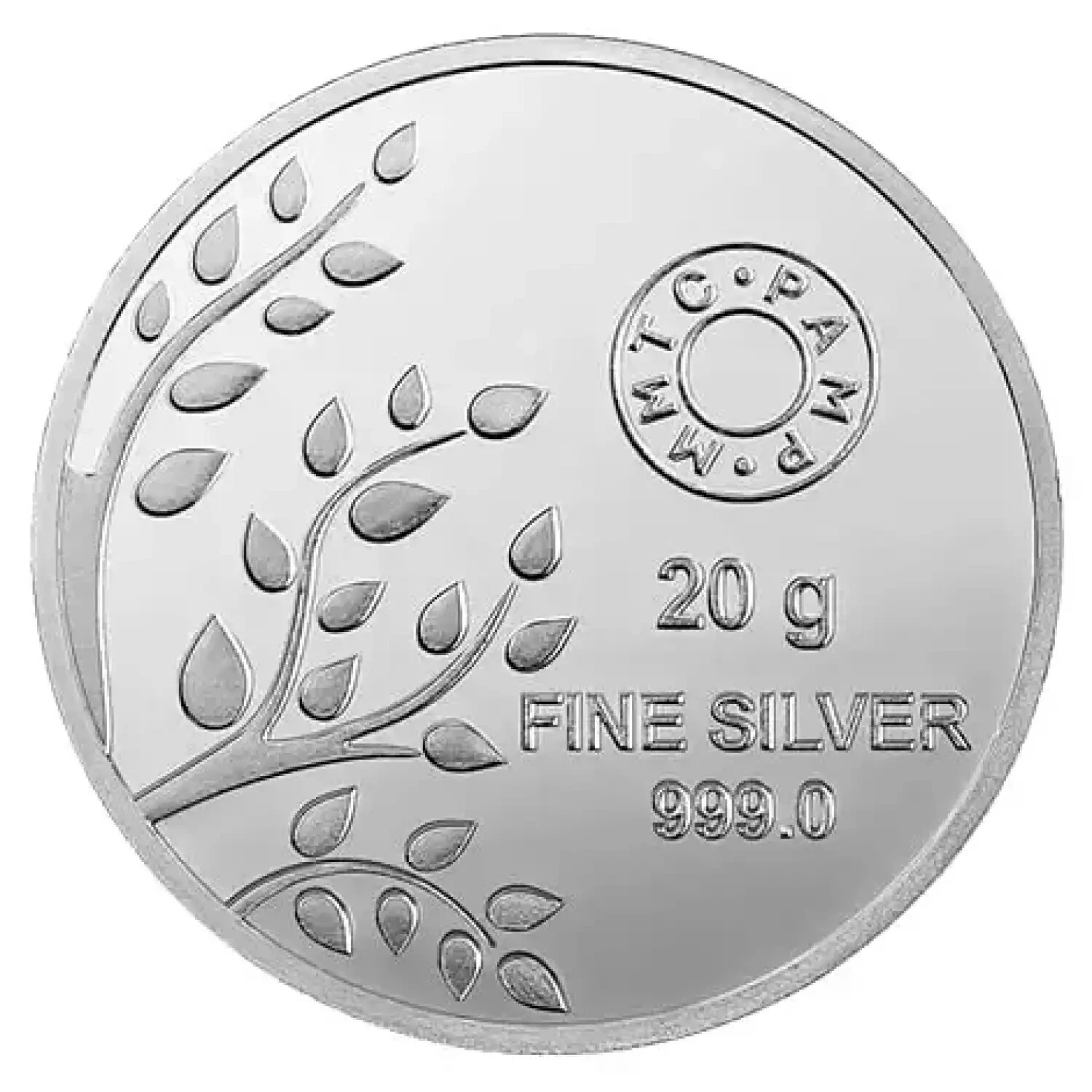 Picture of Pamp MMTC Banyan Tree of Life 20 Gram Silver Coin - In Mint Capsule