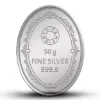Picture of Pamp MMTC King Oval Shaped 50 Gram Silver Coin - In Card