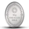 Picture of Pamp MMTC Prince Oval Shaped 50 Gram Silver Coin - In Card