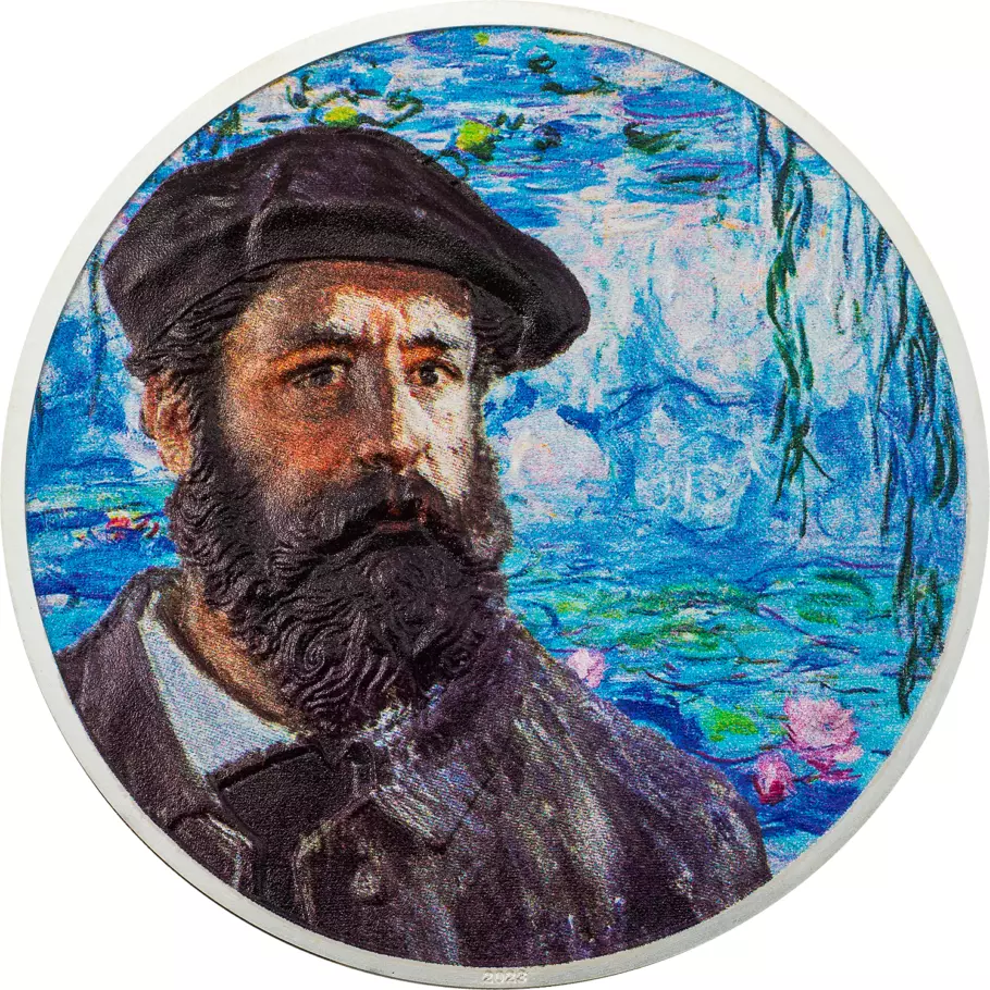Picture of 2023 CIT Claude Monet 2 oz Ultra High Relief Colorized Proof Silver Coin - 30204