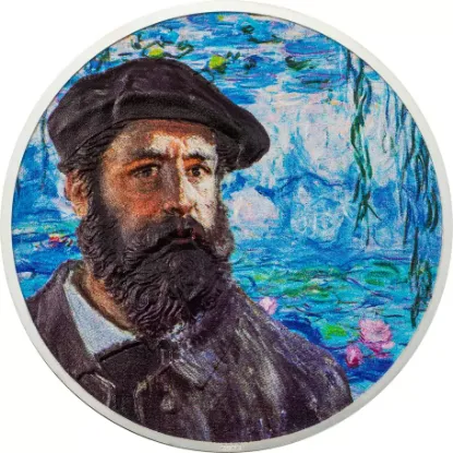 Picture of 2023 CIT Claude Monet 2 oz Ultra High Relief Colorized Proof Silver Coin - 30204